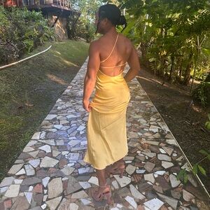 Commense Gold Maxi Dress